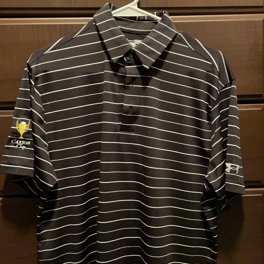 UA golf shirt, smoke free pet free home